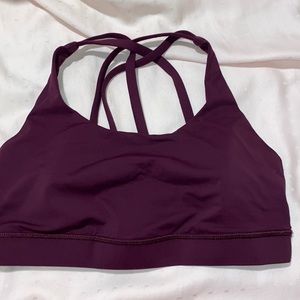 Lululemon Energy Bra In Plum
